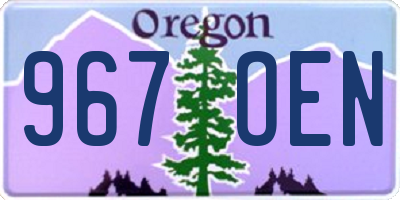 OR license plate 967OEN