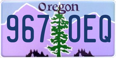 OR license plate 967OEQ