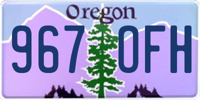 OR license plate 967OFH