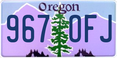 OR license plate 967OFJ