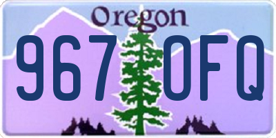 OR license plate 967OFQ