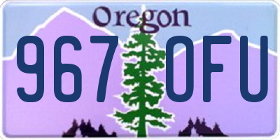 OR license plate 967OFU