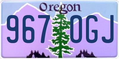 OR license plate 967OGJ