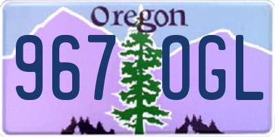 OR license plate 967OGL