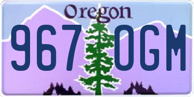 OR license plate 967OGM
