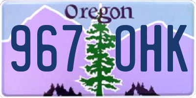 OR license plate 967OHK