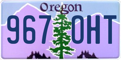 OR license plate 967OHT