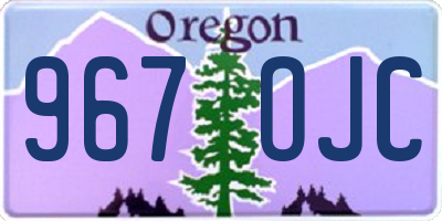 OR license plate 967OJC
