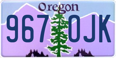 OR license plate 967OJK