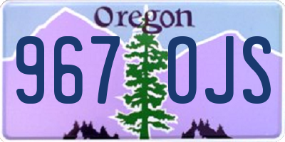 OR license plate 967OJS