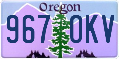 OR license plate 967OKV
