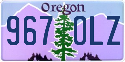 OR license plate 967OLZ