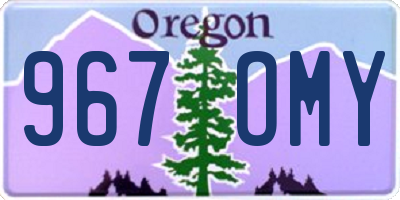 OR license plate 967OMY