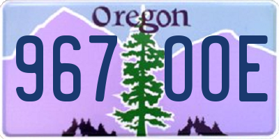 OR license plate 967OOE