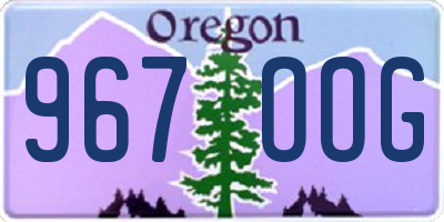 OR license plate 967OOG