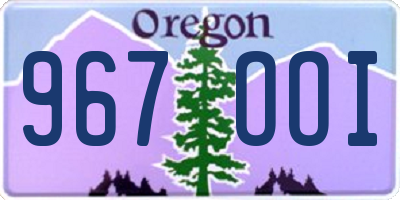OR license plate 967OOI