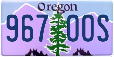 OR license plate 967OOS