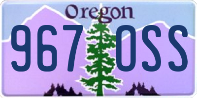 OR license plate 967OSS