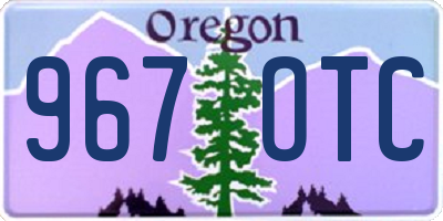 OR license plate 967OTC