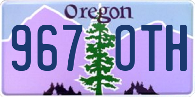 OR license plate 967OTH