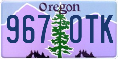 OR license plate 967OTK