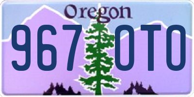 OR license plate 967OTO
