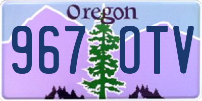 OR license plate 967OTV