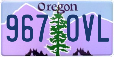 OR license plate 967OVL