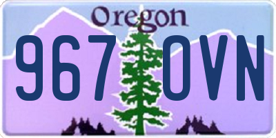 OR license plate 967OVN