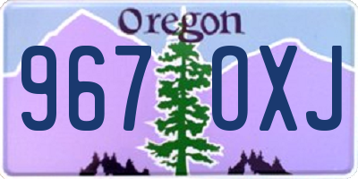 OR license plate 967OXJ