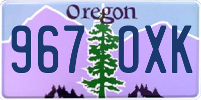 OR license plate 967OXK