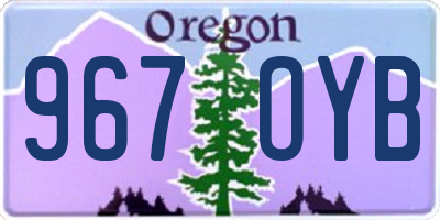 OR license plate 967OYB