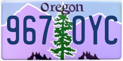 OR license plate 967OYC