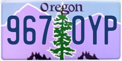 OR license plate 967OYP