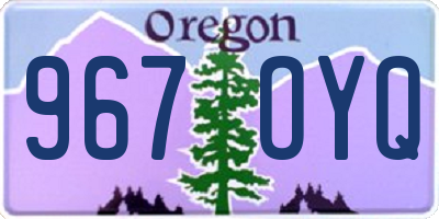 OR license plate 967OYQ