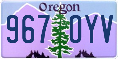 OR license plate 967OYV