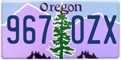 OR license plate 967OZX