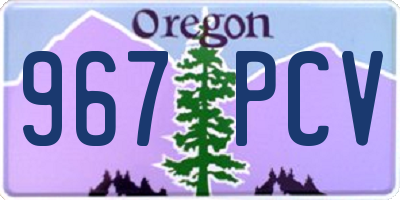 OR license plate 967PCV