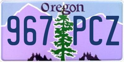 OR license plate 967PCZ