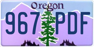 OR license plate 967PDF