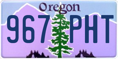 OR license plate 967PHT