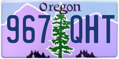 OR license plate 967QHT