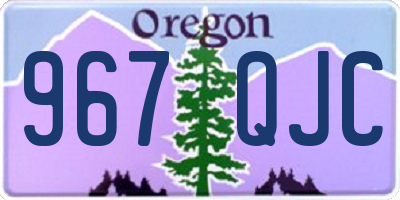 OR license plate 967QJC