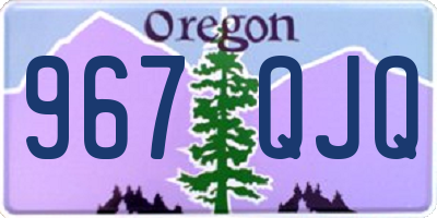 OR license plate 967QJQ