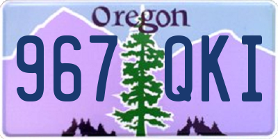 OR license plate 967QKI