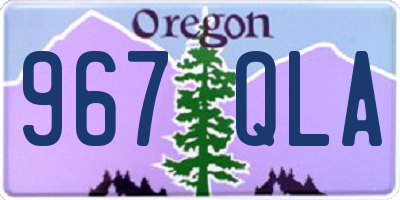 OR license plate 967QLA