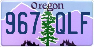 OR license plate 967QLF