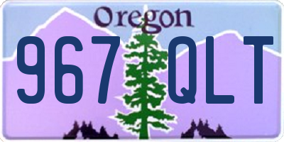 OR license plate 967QLT