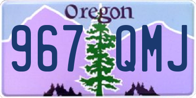 OR license plate 967QMJ