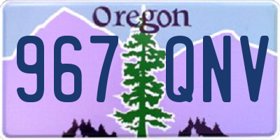 OR license plate 967QNV